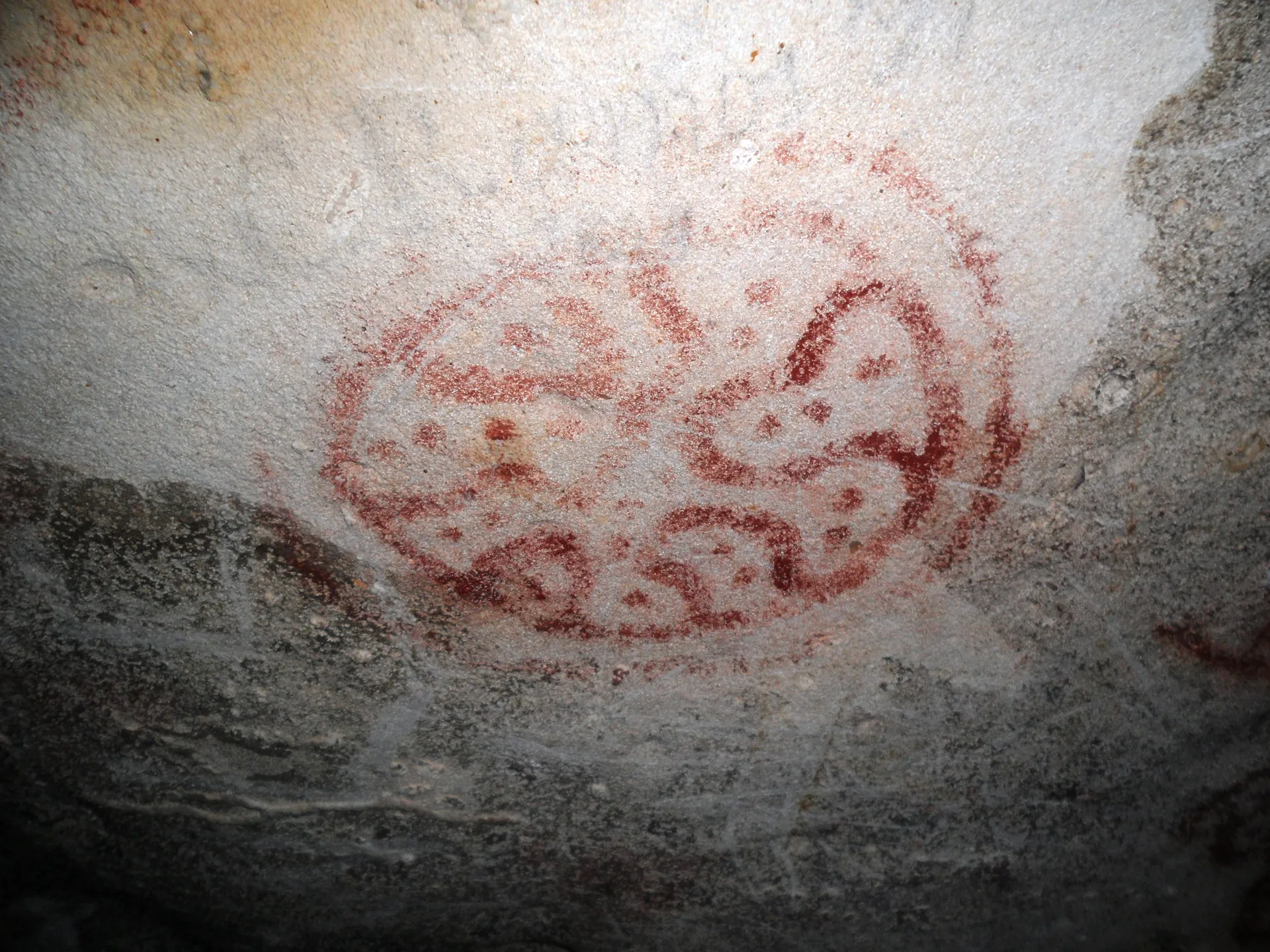 Native Arawak Drawings Fontein cave Arikok National park Santa Cruz Aruba